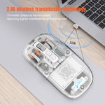 Mouse gaming wireless HXSJ T900 a 3 modalità, fino a 2400 DPI - immagine 19