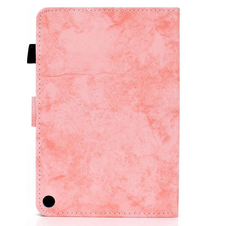 Custodia protettiva in pelle con trama marmo per Amazon Kindle Fire HD 8 (2020)