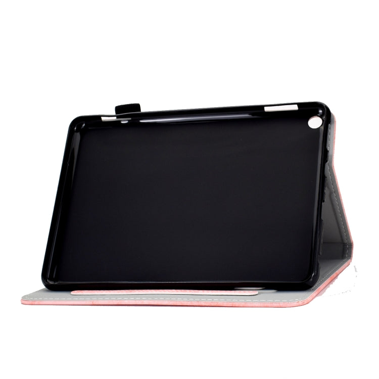 Custodia protettiva in pelle con trama marmo per Amazon Kindle Fire HD 8 (2020)