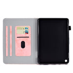 Custodia protettiva in pelle con trama marmo per Amazon Kindle Fire HD 8 (2020)