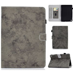 Custodia protettiva in pelle con trama marmo per Amazon Kindle Fire HD 8 (2020)