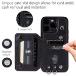 Custodia portafoglio per iPhone 15 Pro Max in PU e TPU
