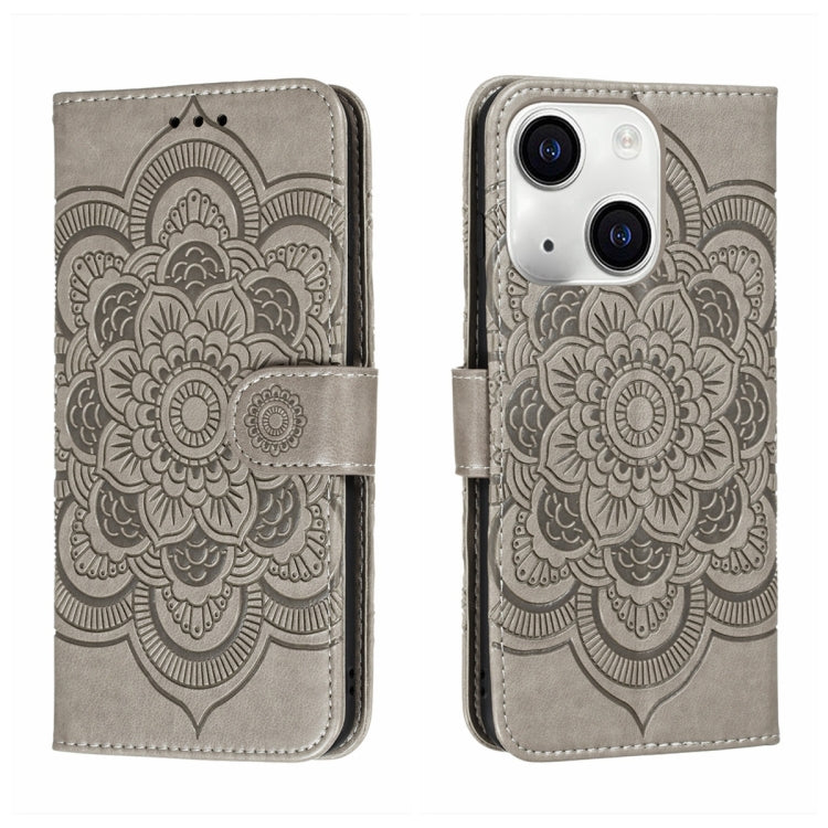 Custodia per telefono in pelle con stampa Sun Mandala, For iPhone 15 Pro, For iPhone 15 Plus, For iPhone 15
