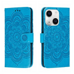 Custodia per telefono in pelle con stampa Sun Mandala, For iPhone 15 Pro, For iPhone 15 Plus, For iPhone 15