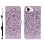 Custodia per telefono in pelle con stampa Sun Mandala, For iPhone 16e / 17e, For iPhone 17 Pro Max, For iPhone 17 Pro