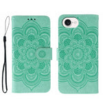 Custodia per telefono in pelle con stampa Sun Mandala, For iPhone 16e / 17e, For iPhone 17 Pro Max, For iPhone 17 Pro