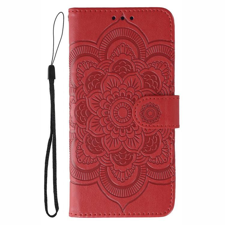 Custodia per telefono in pelle con stampa Sun Mandala, For iPhone 16e / 17e, For iPhone 17 Pro Max, For iPhone 17 Pro