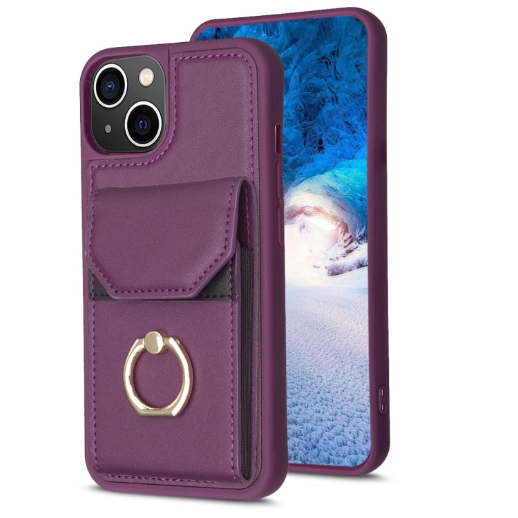 Custodia portafoglio per iPhone 14 Plus in PU e TPU