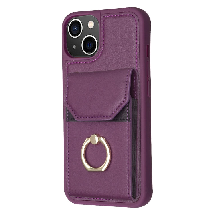 Custodia portafoglio per iPhone 14 Plus in PU e TPU