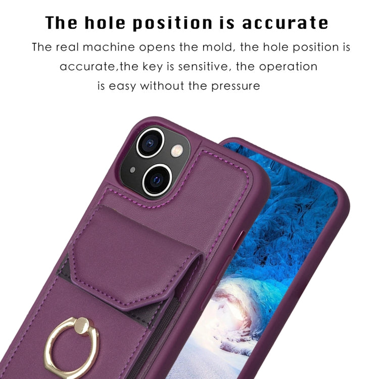 Custodia portafoglio per iPhone 14 Plus in PU e TPU
