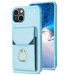 Custodia portafoglio per iPhone 14 Plus in PU e TPU