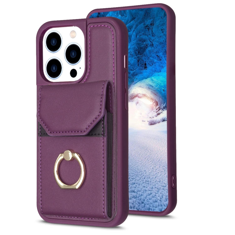 Custodia portafoglio per iPhone 14 Plus in PU e TPU