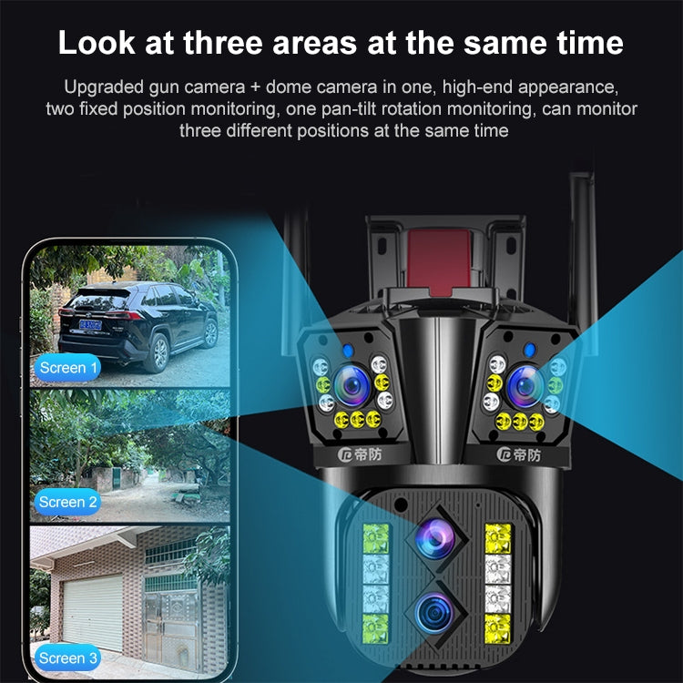 Telecamera IP WiFi esterna 8MP impermeabile con doppia luce a col
