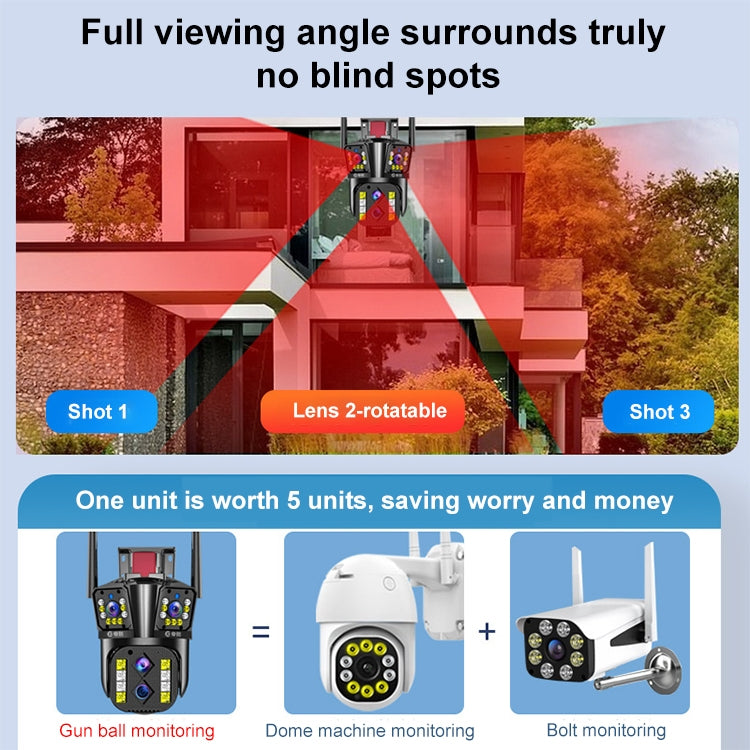 Telecamera IP WiFi esterna 8MP con visione notturna a colori