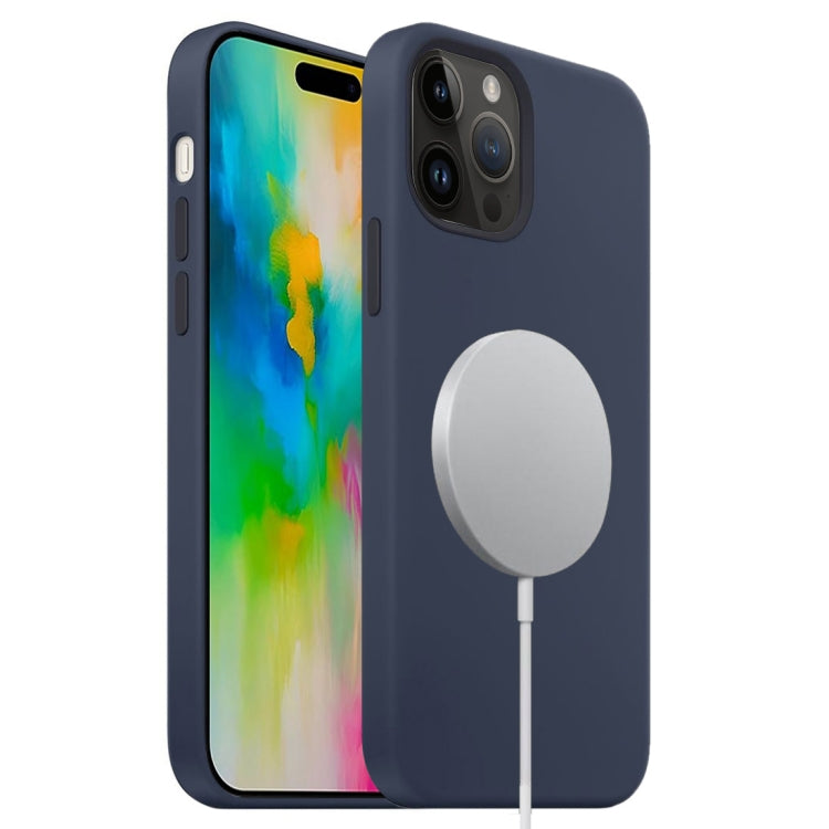 Custodia MagSafe silicone liquido per iPhone 16 Pro Max