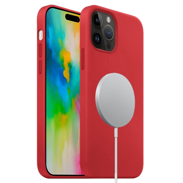 Custodia MagSafe silicone liquido per iPhone 16 Pro Max