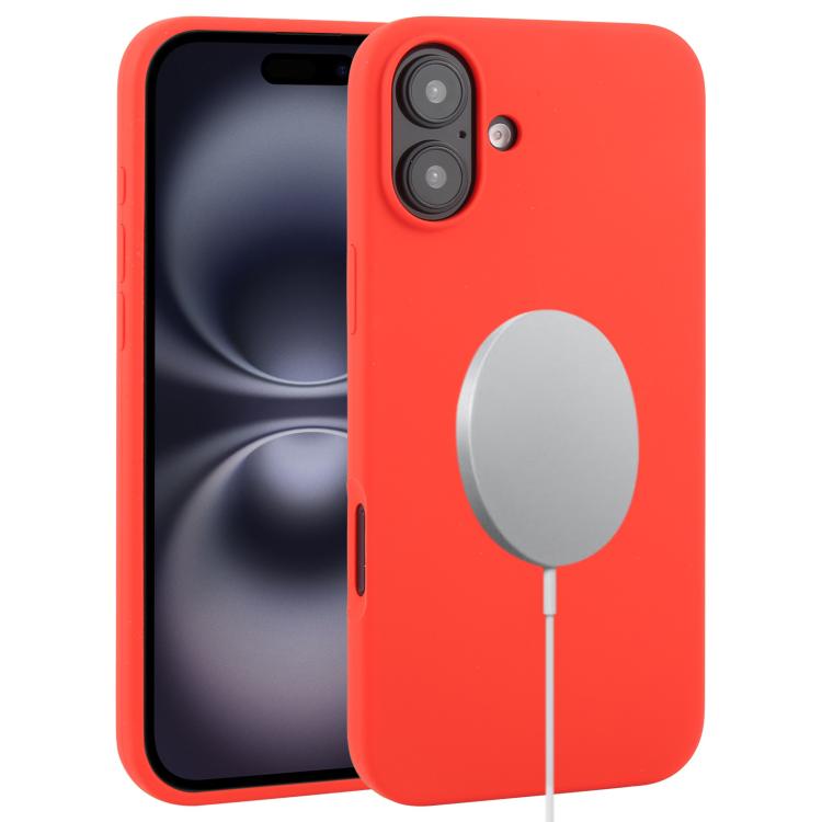 Custodia MagSafe silicone liquido per iPhone 16 Pro Max