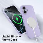 Custodia MagSafe silicone liquido per iPhone 16 Pro Max