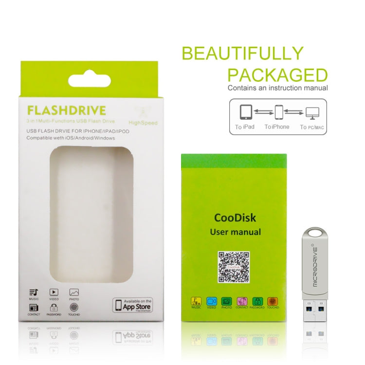 MicroDrive Disco Flash USB 2.0 + Lightning 8-512GB
