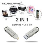 MicroDrive Disco Flash USB 2.0 + Lightning 8-512GB