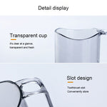 Tazza per collutorio in plastica trasparente 10x10x7.5 cm