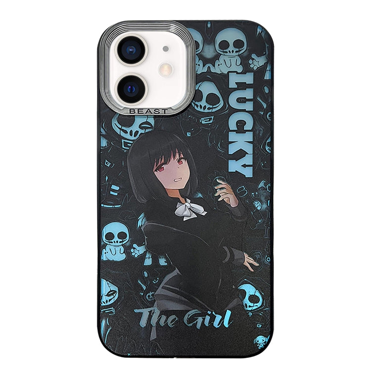 Custodia TPU PC con motivo dipinto per iPhone 13 e serie 12