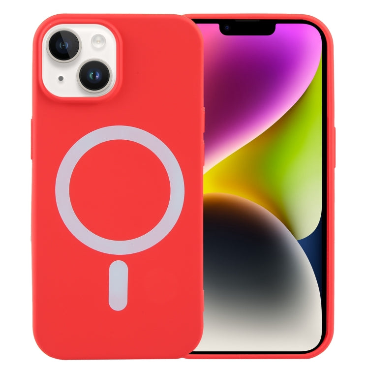 Custodia silicone liquido MagSafe per iPhone 15 Pro Max
