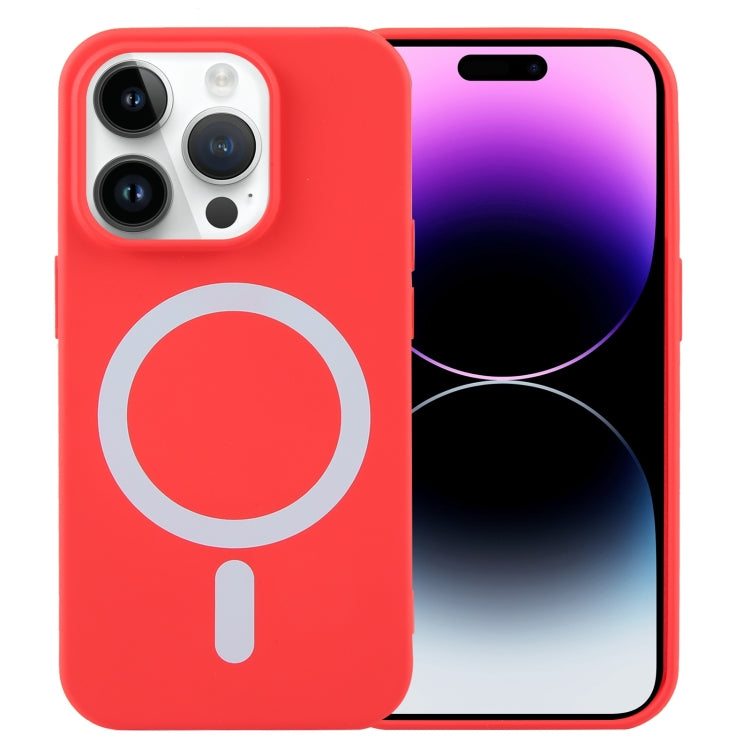 Custodia silicone liquido MagSafe per iPhone 14 Pro