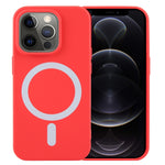 Custodia silicone liquido MagSafe per iPhone 12 Pro Max