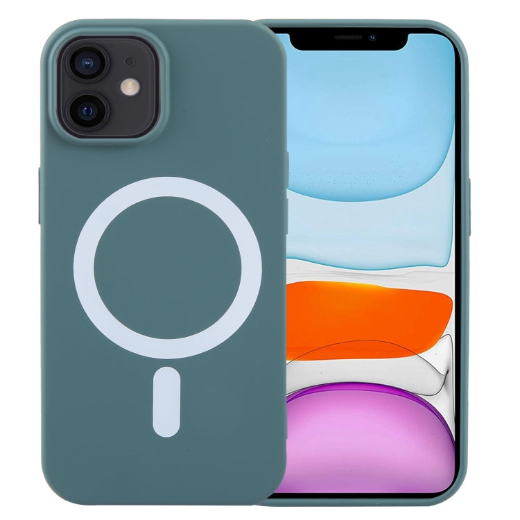 Custodia silicone liquido MagSafe per iPhone 12 Pro Max