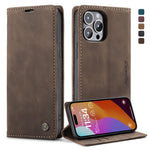 Custodia in pelle con vibrazione per iPhone 15 Pro Max