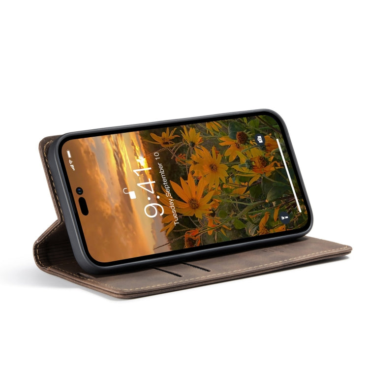 Custodia in pelle con vibrazione per iPhone 15 Pro Max