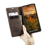 Custodia in pelle con vibrazione per iPhone 15 Pro Max