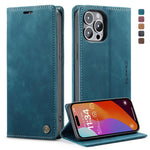 Custodia in pelle con vibrazione per iPhone 15 Pro Max