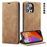 Custodia in pelle con vibrazione per iPhone 15 Pro Max