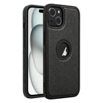 Custodia in pelle con cuciture per iPhone 15 Pro Max