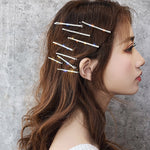 Copricapo con fermagli per capelli con strass 4 pezzi