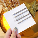 Copricapo con fermagli per capelli con strass 4 pezzi