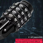 Blocco antifurto portatile per bici con password 4 cifre