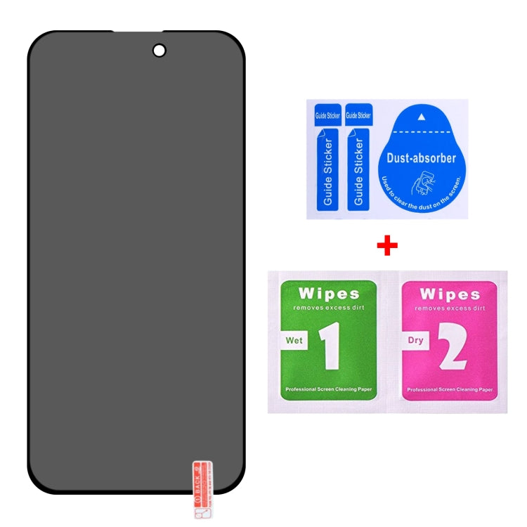 Pellicola vetro temperato anti-spia per iPhone 15 Pro Max