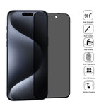 Pellicola vetro temperato anti-spia per iPhone 15 Pro Max