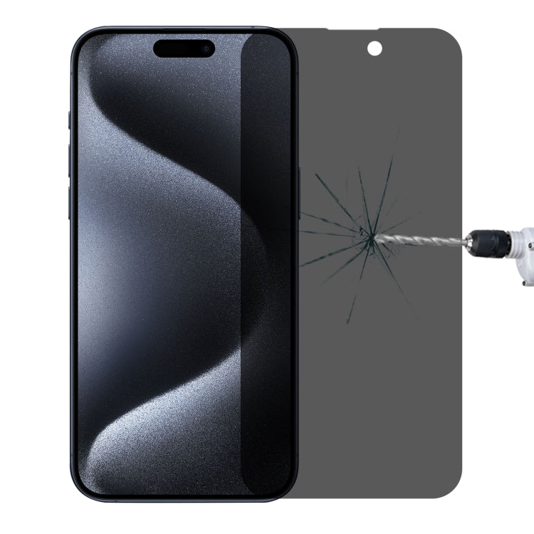 Pellicola vetro temperato anti-spia per iPhone 15 Pro Max