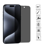 Pellicola vetro temperato anti-spia per iPhone 15 Pro Max