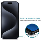 Pellicola vetro temperato anti-spia per iPhone 15 Pro Max