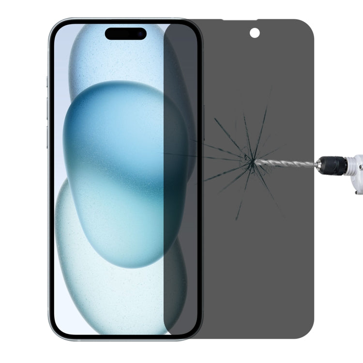 Pellicola vetro temperato anti-spia per iPhone 15 Pro Max