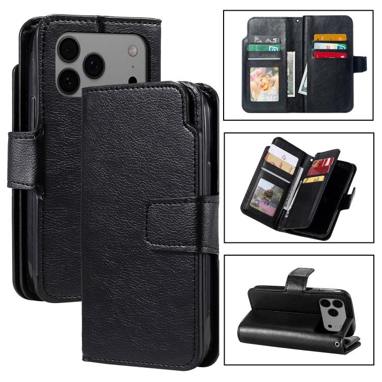 Custodia portafoglio in pelle per iPhone 18 Pro