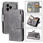 Custodia portafoglio in pelle per iPhone 18 Pro