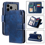 Custodia portafoglio in pelle per iPhone 18 Pro