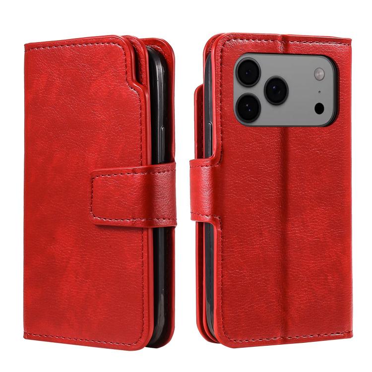 Custodia portafoglio in pelle per iPhone 18 Pro