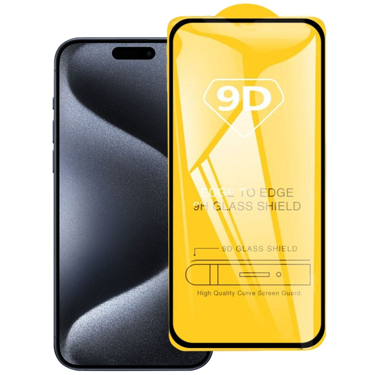 Pellicola vetro temperato 9D per iPhone 16 Pro Max
